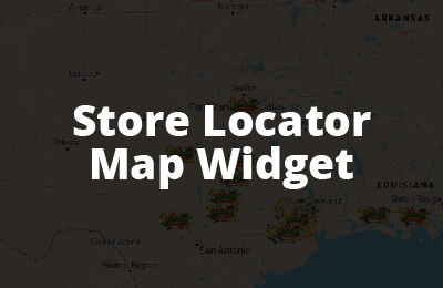 Store Locator Map widget with custom icons and categories